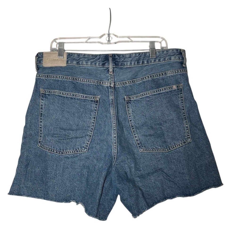 Everlane A-Line Denim Shorts Blue Wash Size 32 Jean Shorts Jorts Cotton - Picture 2 of 10